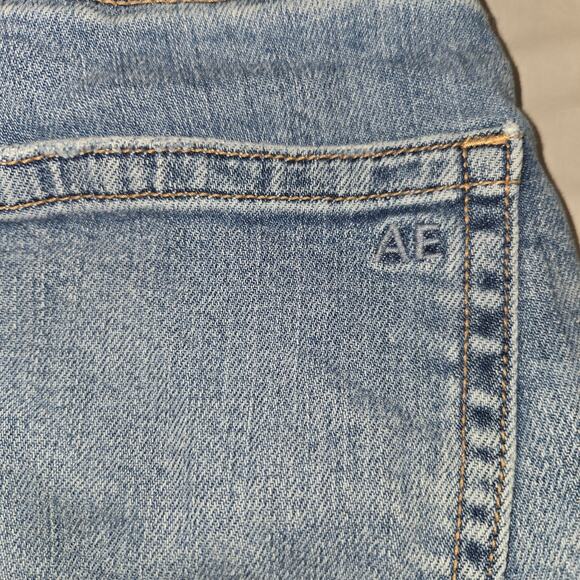 American Eagle Womens 000 Jeans Curvy Super High Rise Baggy Wide Leg Cargo - Picture 6 of 16